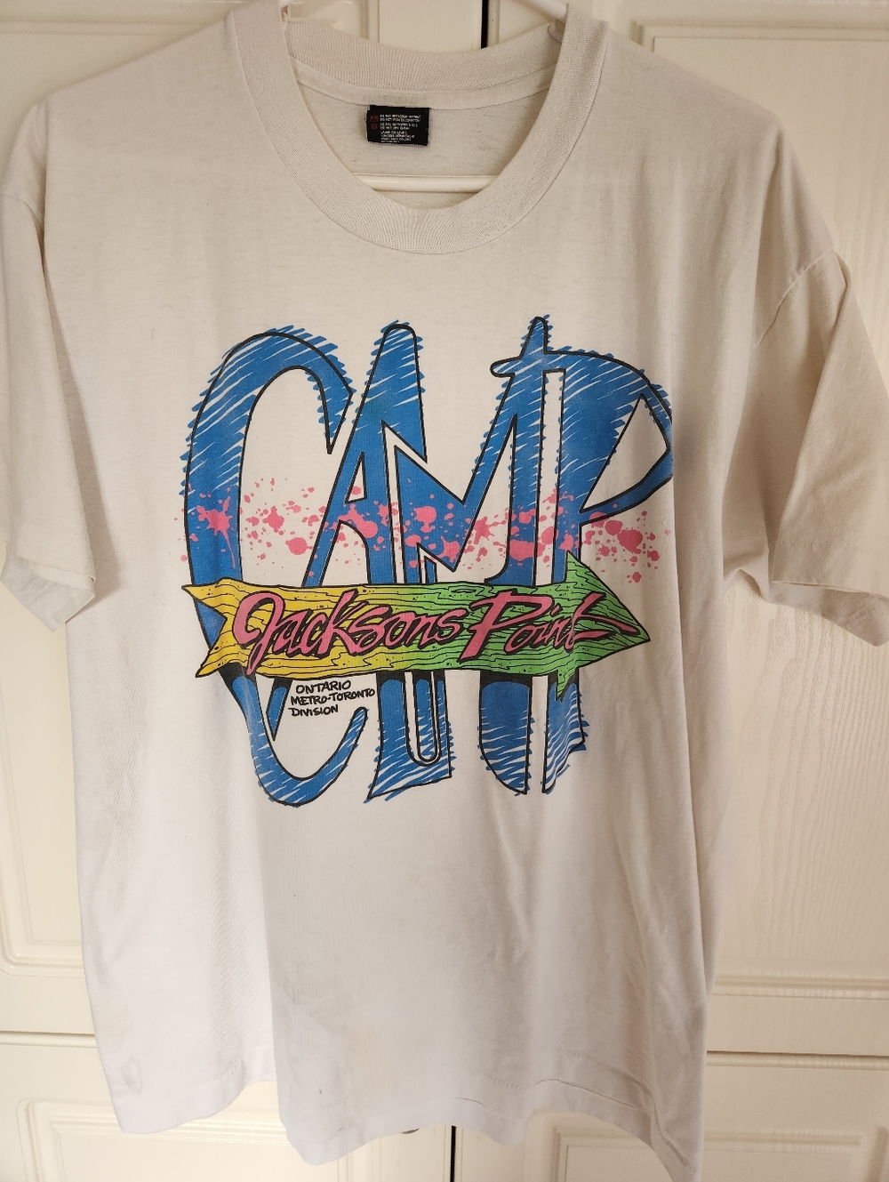 VINTAGE Camp Jackson Point Tee XL